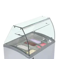 ILUMI - Congelador Ilumi de 520 litros con vitrina y 12 pozas