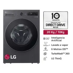 LG - Lavaseca Carga Frontal 20kg10kg AI DD Grafito WD20EGNTSPG