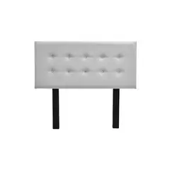 MUEBLES MACRUMO - Cabecera tapizada Lima - 1.5plz - Color Gris claro