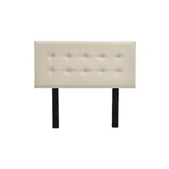 MUEBLES MACRUMO - Cabecera tapizada Lima - 2plz - Color Beige claro