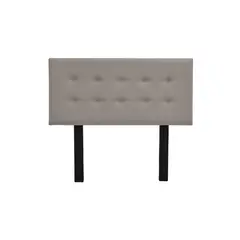 MUEBLES MACRUMO - Cabecera tapizada Lima - 2plz - Color Beige oscuro