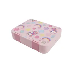 GENERICO - Taper Lunch Box para Lonchera 23x18x5cm Rosado con diseño