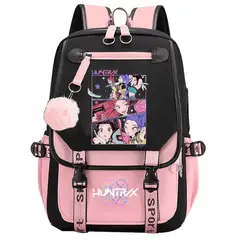 GENERICO - Mochila  Kpop Huntrix Las Guerreras K-pop Demon Hunter Rosado Mod1