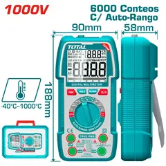TOTAL TOOLS - MULTITESTER 1000V EN MALETA-TMT5310004
