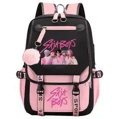 GENERICO - Mochila  Kpop Saja Boys Las Guerreras K-pop Demon Hunter Rosado Mod1