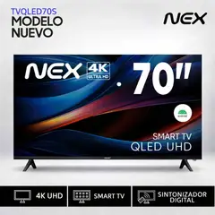 NEX - Televisor QLED 70 4K ULTRA HD ANDROID TV TVQLED70S