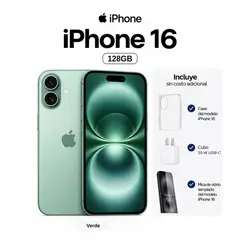 APPLE - IPHONE 16 128GB + PACK ACCESORIOS