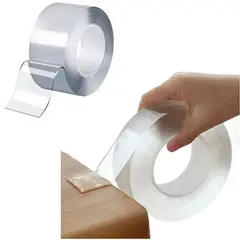 GENERICO - Cinta adhesiva doble contacto doble cara 5M x 2cm