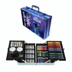 GENERICO - Set De Arte De 145 Piezas Maleta De Aluminio Para Niños