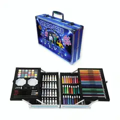 GENERICO - Set De Arte De 145 Piezas Maleta De Aluminio Para Niños