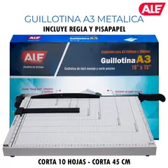 AL - Guillotina de Papel A3 ALE (Corta 10 Hojas)