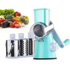 GENERICO - Picadora  De Verduras Giratoria  Multifuncional 3 En 1tipo Molino