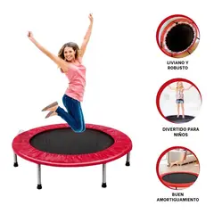 EVERBEST - Trampolin Aerobico Saltarin de 80cm Diametro y Altura 20cm