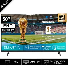 HISENSE - Televisor Hisense 50" FHD Smart TV 50A4NV 2025