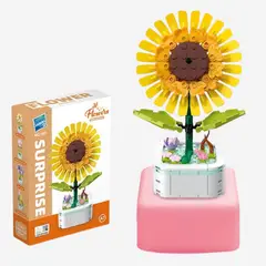 GENERICO - Bloques Construccion Flores Armables - Modelo Girasol