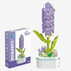 GENERICO - Bloques Construccion Flores Armables - Modelo Lavanda