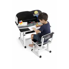 GENERICO - Mesa Escritorio Regulable Infantil Diseño Moto Carrera Silla Regulable Escolar   JNW-1101-8
