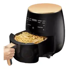 GENERICO - Freidora de Aire Silver Crest 6 Litros 2400W Digital LCD Táctil Negra