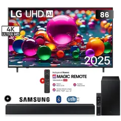 LG - TELEVISOR SMART TV LG LED 4K ULTRA HD 86 86UA8050PSA CON THINQ AI + SOUNDBAR