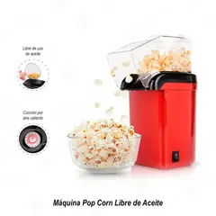 OEM - ¡Haz Palomitas al Instante Máquina de Aire Caliente Roja, Ideal para tu Cocina