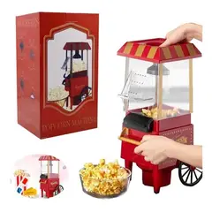 OEM - Pop Corn Maker Eléctrico Vintage - Máquina de Canchita Saludable Aire Caliente