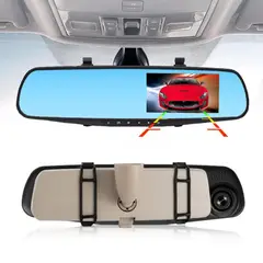 SEISA - Camara Auto Dual Delantera Trasera Espejo Retrovisor