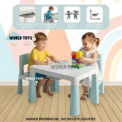 BABY - Mesa De Juegos Para Niños «EDU PLAY» Colección Especial Sky Blue