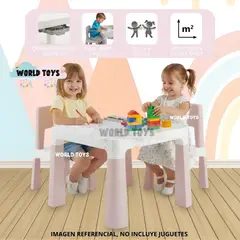 BABY - Mesa De Juegos Para Niños «EDU PLAY» Colección Especial Pink