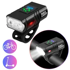 SEISA - Linterna Led Para Bicicleta Scooter Faro Delantero Recargable USB Ultra  Potente