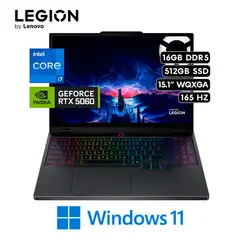 LENOVO - Laptop Lenovo Legion 5  Intel Corei7-14700HX 16GB RAM 512GB SSD  WQXGA RTX5060-8GB 15.1 WQXGA WIN11