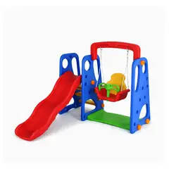 GENERICO - Centro de Juegos Resbaladera Tobogan 3 en 1 Columpio