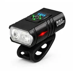 OEM - Luz Delantera para Bicicleta Recargable USB 1000LM Impermeable 6 Modos luz led para bicicleta