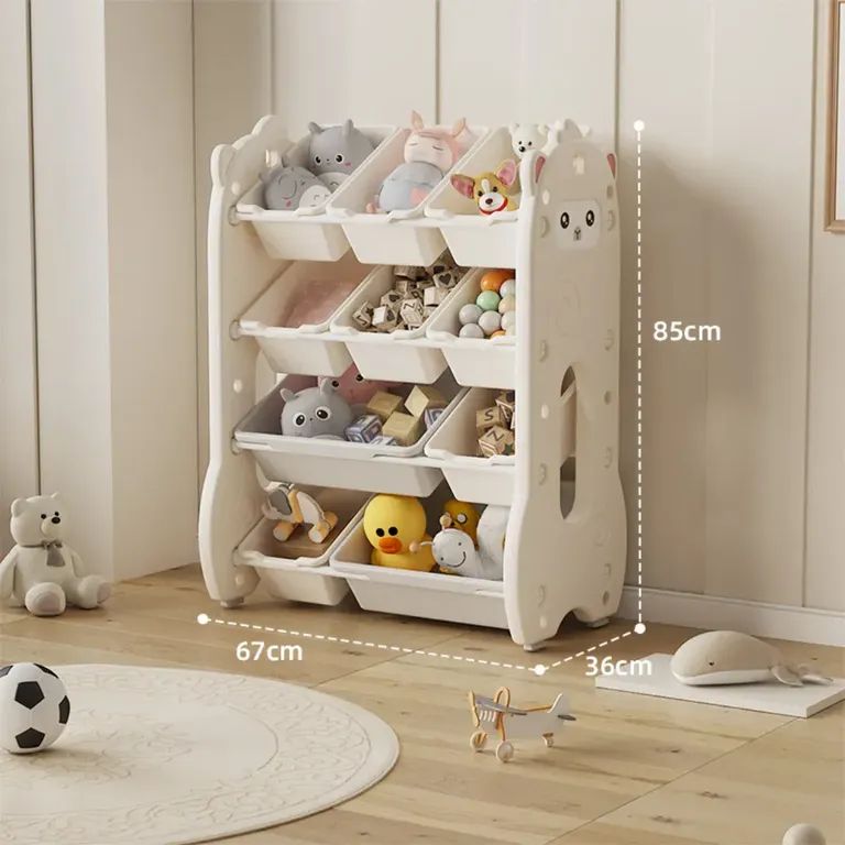 Organizador de Juguetes Montessori Infantil Beige