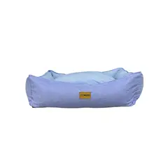 PET MOOD - Cama Para Perros Sofa De Verano T-m Desenfudable Celeste Cuadrado