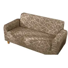 SALA FABULOSA - Funda de mueble 3-2-1 con 6 fundas de cojines Diseño Modern Lines Arena