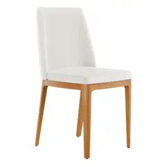 PAZART MUEBLES - PACK 2 SILLAS DE COMEDOR MADERA CITY BOUCLÉ BEIGE