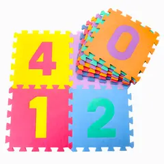 GENERICO - Pisos para Bebés Antigolpes y Antideslizante Pack 26 Piezas Números