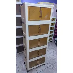GENERICO - MUEBLE ALACENA DE PLASTICO MULTIOUSO PLEGABLE 5 NIVELES