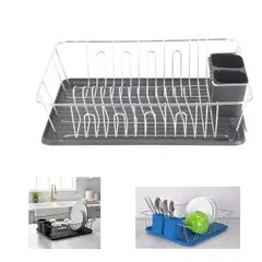 OEM - Secador de Platos y Vasos Pequeño con Soporte para Cubiertos Extraíble