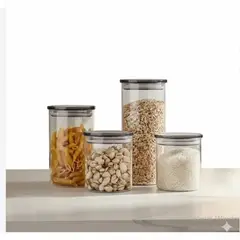 BELESSI - Set de 4 Canisteres con tapas herméticas