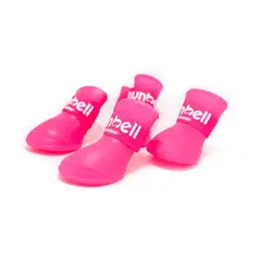 GENERICO - Zapatos de silicona para mascotas perro talla M color rosado Nunbell