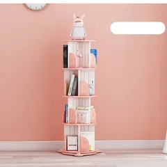 GENERICO - Librero giratorio 360° para niños rosado 53 x 132 cm