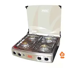 FADIC - Cocina de mesa con tapa de vidrio Karen 22 4h