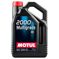 MOTUL - Aceite de Motor 2000 Multigrado Mineral 20W-50 4LT