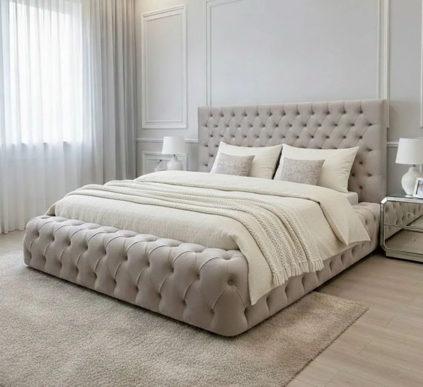 CAMA BOX TARIMA CALA BEIGE KING