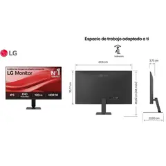 LG - Monitor LG 27 FHD/IPS/120Hz/HDMI/VGA/Headphone-out
