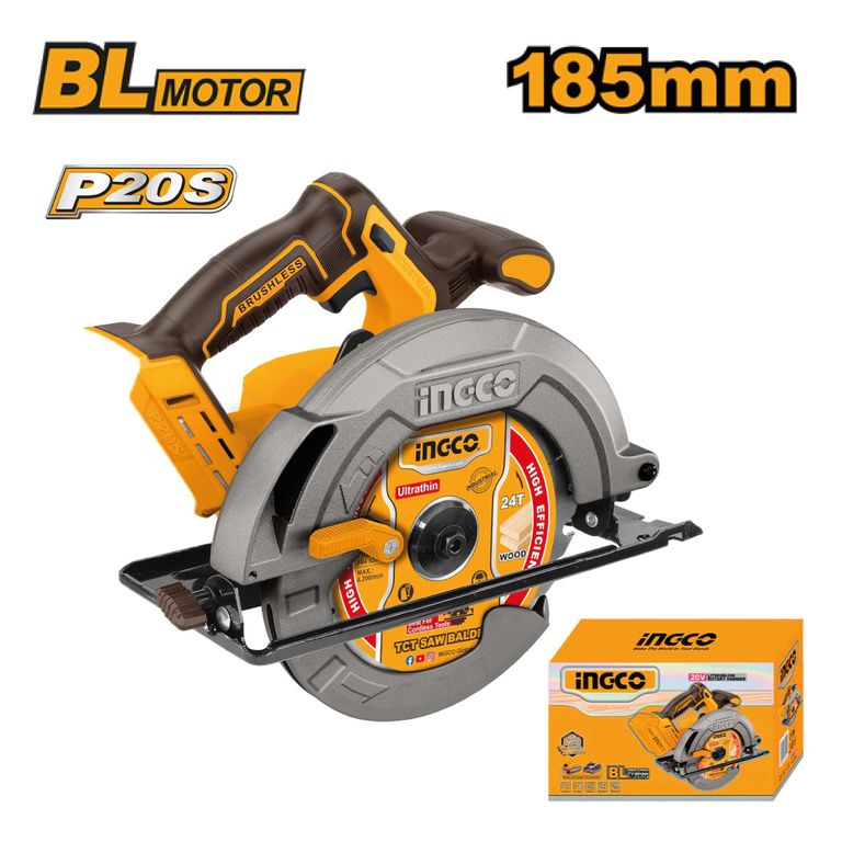 SIERRA CIRCULAR BRUSHLESS INGCO 20V 7 1/4'' CSLI1851
