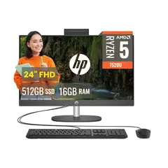 HP - All In One HP ProOne 245 G10 AMD Ryzen 5 7520U 16GB RAM 512GB SSD 24 FHD FreeDOS