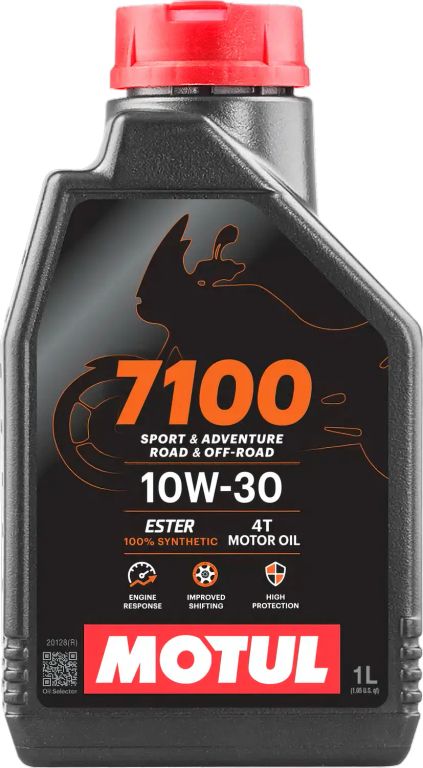 Aceite de Motor Motocicleta 4T 7100 Full Sintetico 10W-30 1LT