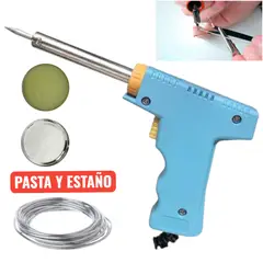 OEM - Cautín Pistola 30-70W con 2 Metros de Estaño y Pasta Flux